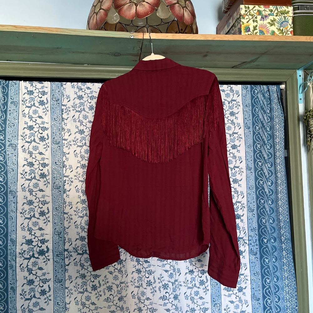 Idyllwind Fringe Crinle blouse, NWT - Picture 2 of 5